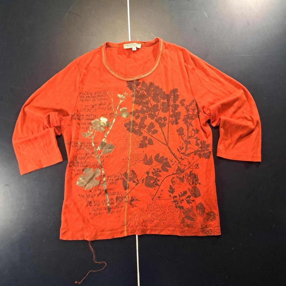 Scott Women's Orange and Red Blouse